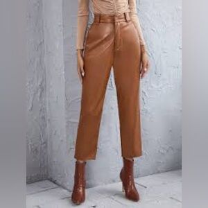 SHEIN faux leather pants- size medium
